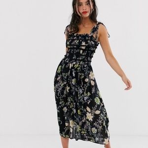 Free people Isla floral midi dress small